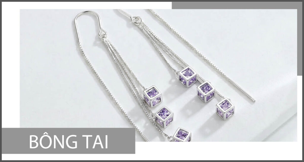 Bộ sưu tập bông tai bạc tại Falasy Jewelry, cửa hàng trang sức bạc cao cấp