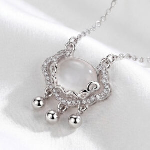 Dây chuyền bạc đính ngọc trai, nữ trang bạc 925 cao cấp