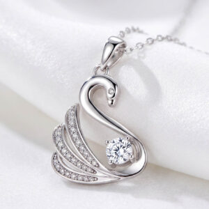 Dây chuyền hình thiên nga, bạc trang sức cao cấp