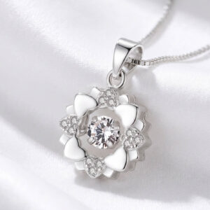 Mặt dây chuyền bạc nữ hình bông tuyết, trang sức đẹp phong cách Hàn Quốc