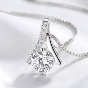 mặt dây chuyền bạc nữ hình giọt nước phong cách Hàn Quốc sang trọng