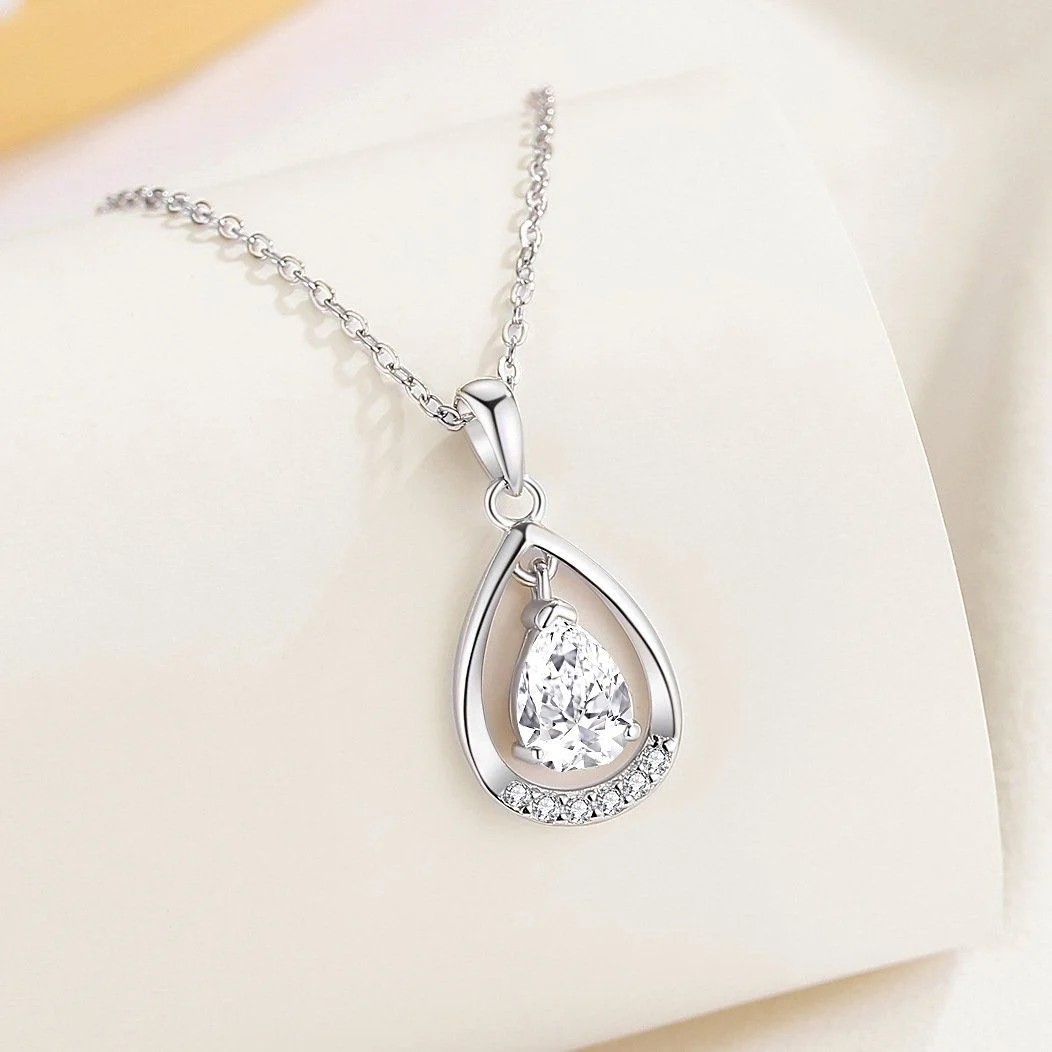 Dây chuyền bạc cao cấp Nữ hình Giọt lệ thiên thần