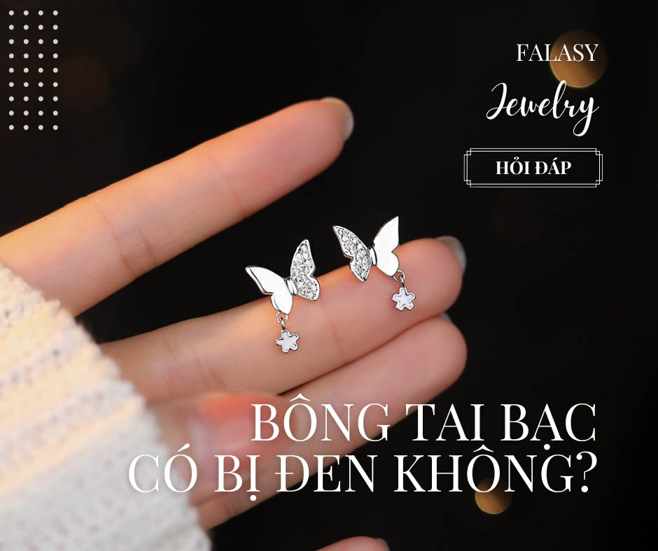Bông tai bạc 925 chất lượng tốt tại Falasy Jewelry