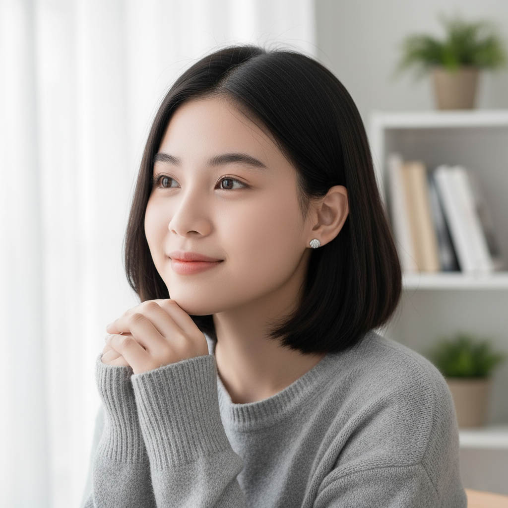 Bông tai nữ bạc S925 cao cấp hình vỏ sò, trang sức phong cách mới hot trend